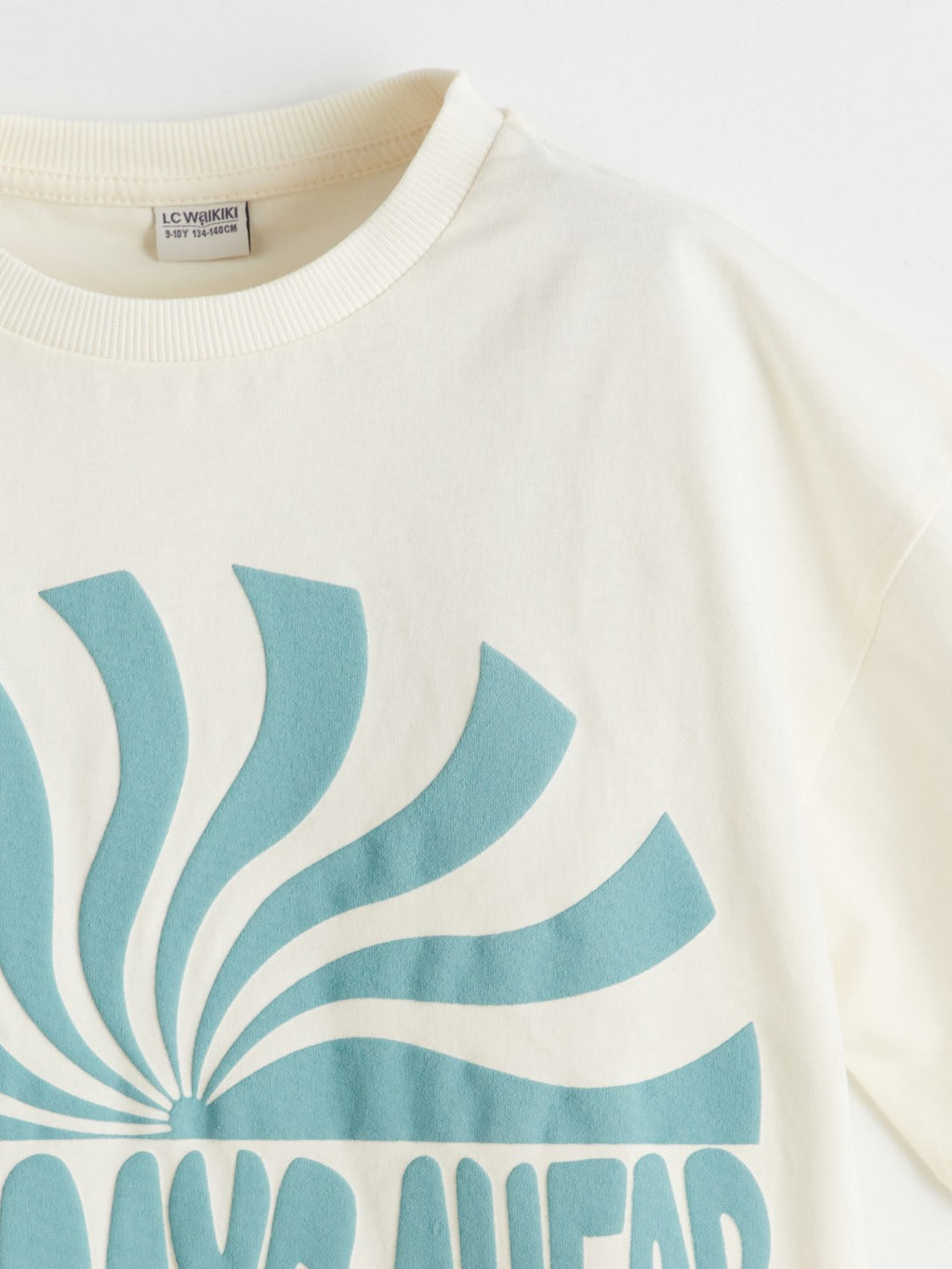 LCW Kids Crew Neck Printed Combed Cotton Embossed BoyS T-Shirt