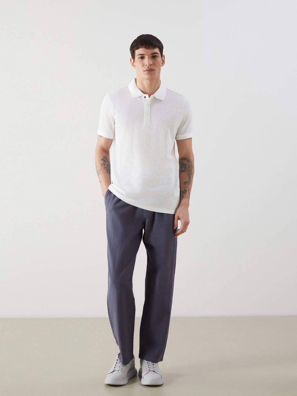 Xside Polo Collar Short Sleeve Men T-Shirt