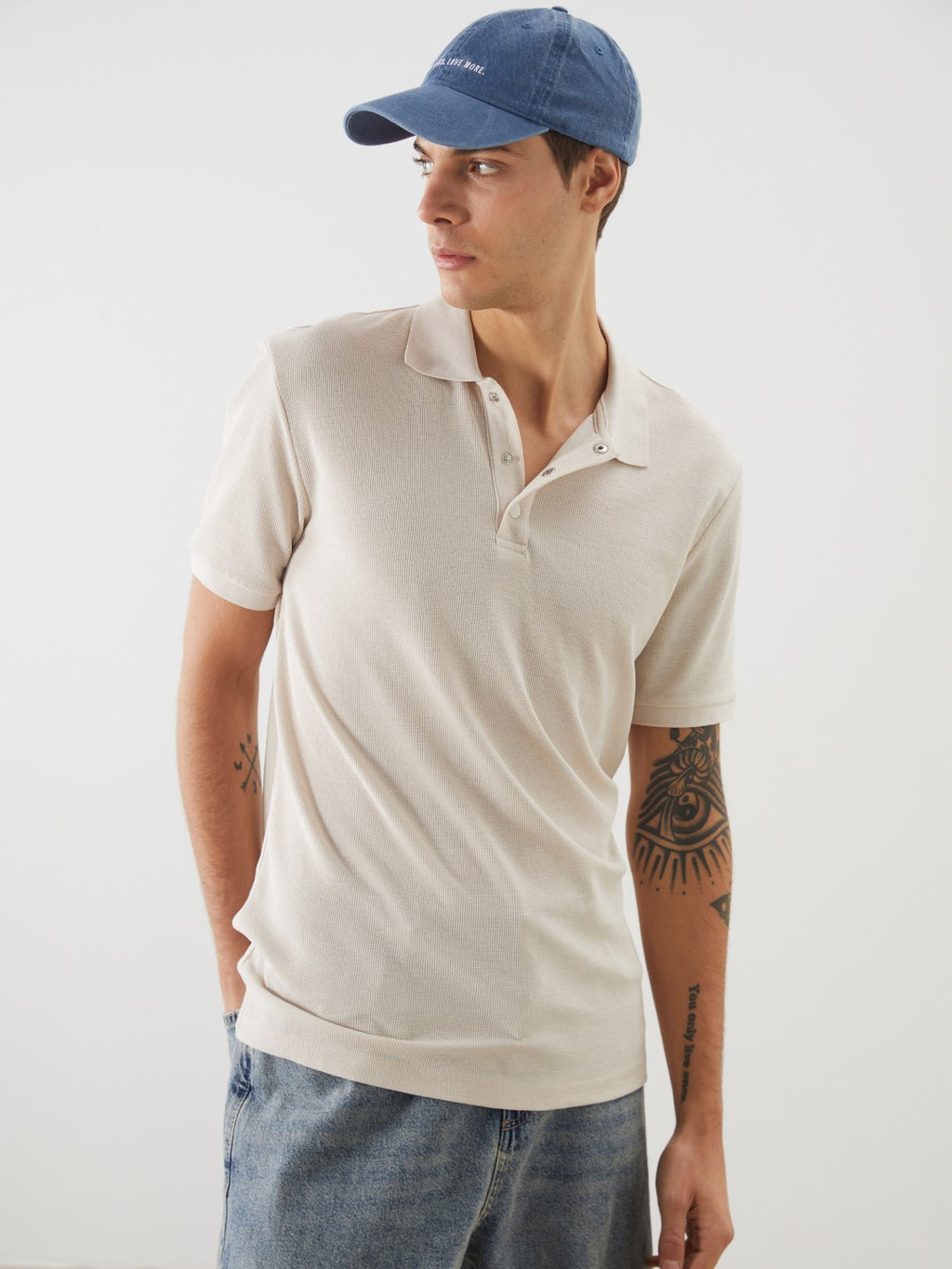 Xside Polo Collar Short Sleeve Men T-Shirt