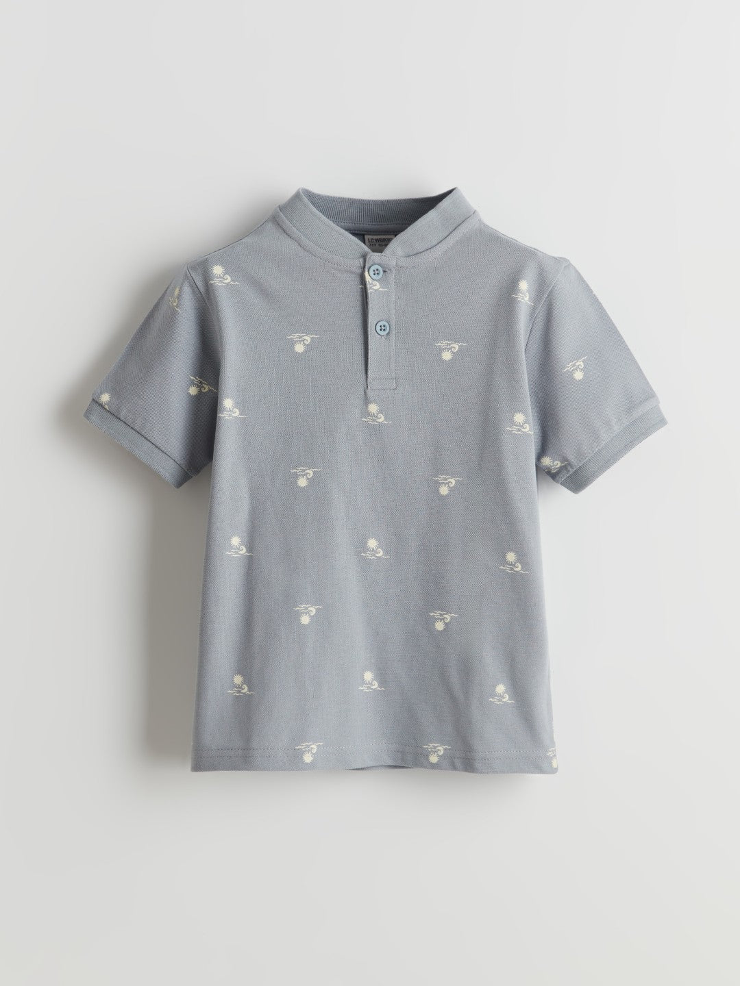 LCW Kids Judge Collar Patterned Boys Pique T-Shirt