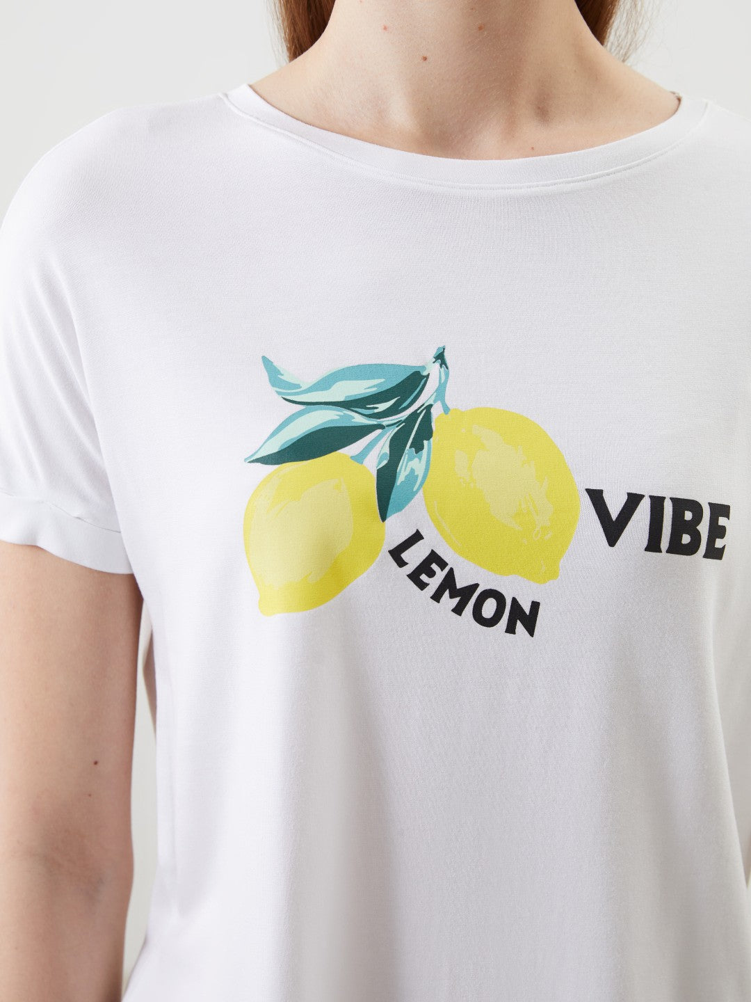 LCW Dream Crew Neck Printed Women Pajama Set