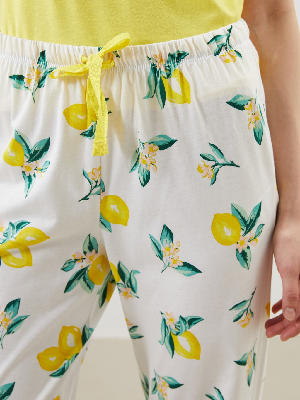 LCW Dream Elastic Waist Printed Women Pajama Bottoms