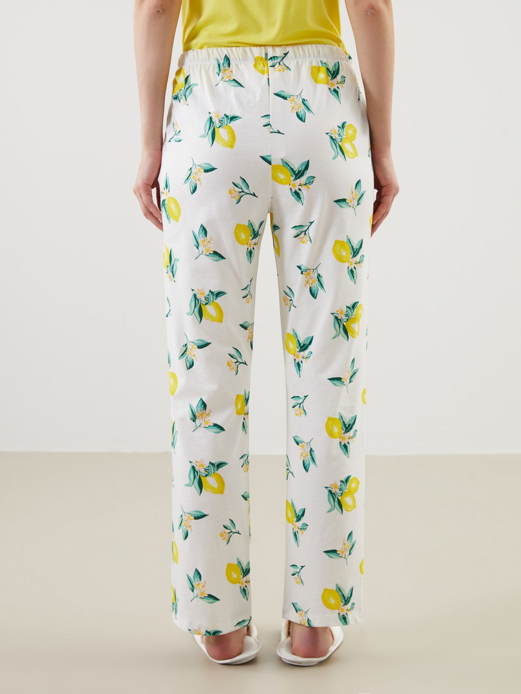 LCW Dream Elastic Waist Printed Women Pajama Bottoms