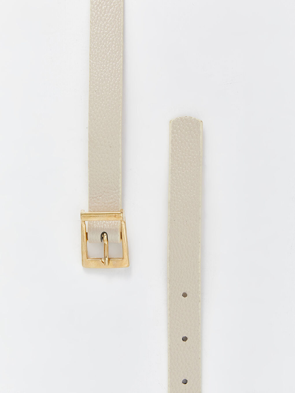 LCW ACCESSORIES Black Leather Look Women Belt 3-Piece
