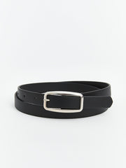 LCW ACCESSORIES Black Leather Look Women Belt 2-Pack