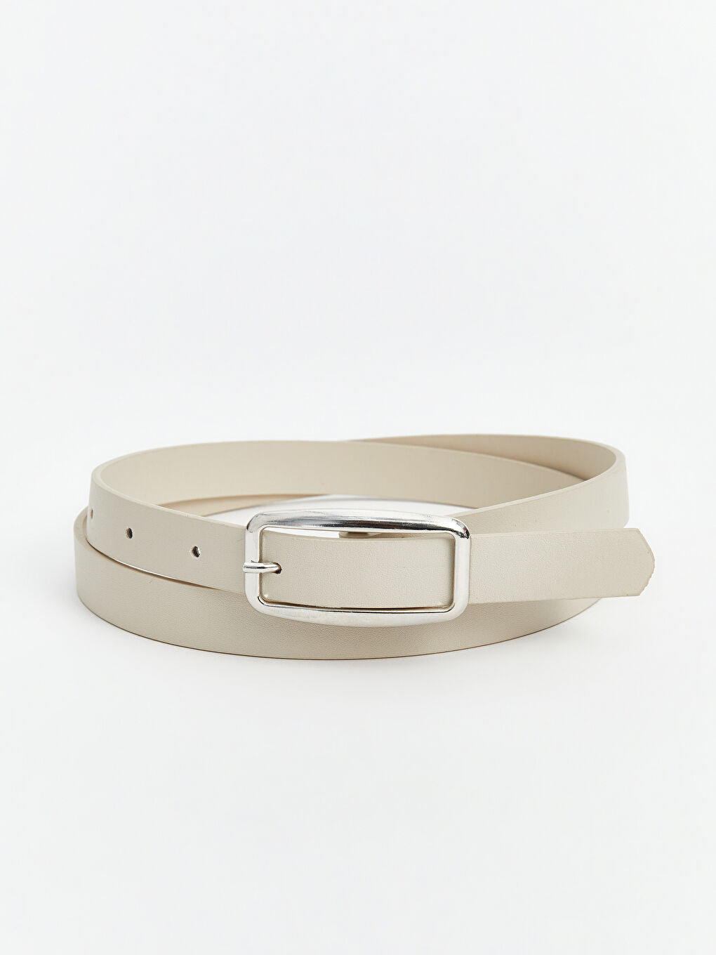 LCW ACCESSORIES Black Leather Look Women Belt 2-Pack