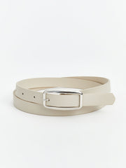 LCW ACCESSORIES Black Leather Look Women Belt 2-Pack
