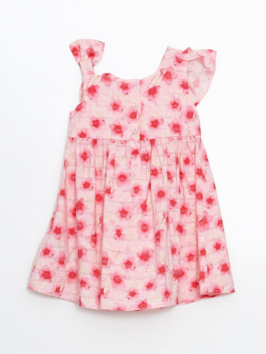 LCW Kids Crew Neck GirlS Crinkle Dress