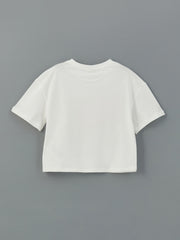 Crew Neck Girls T-Shirt and Shorts Skirt