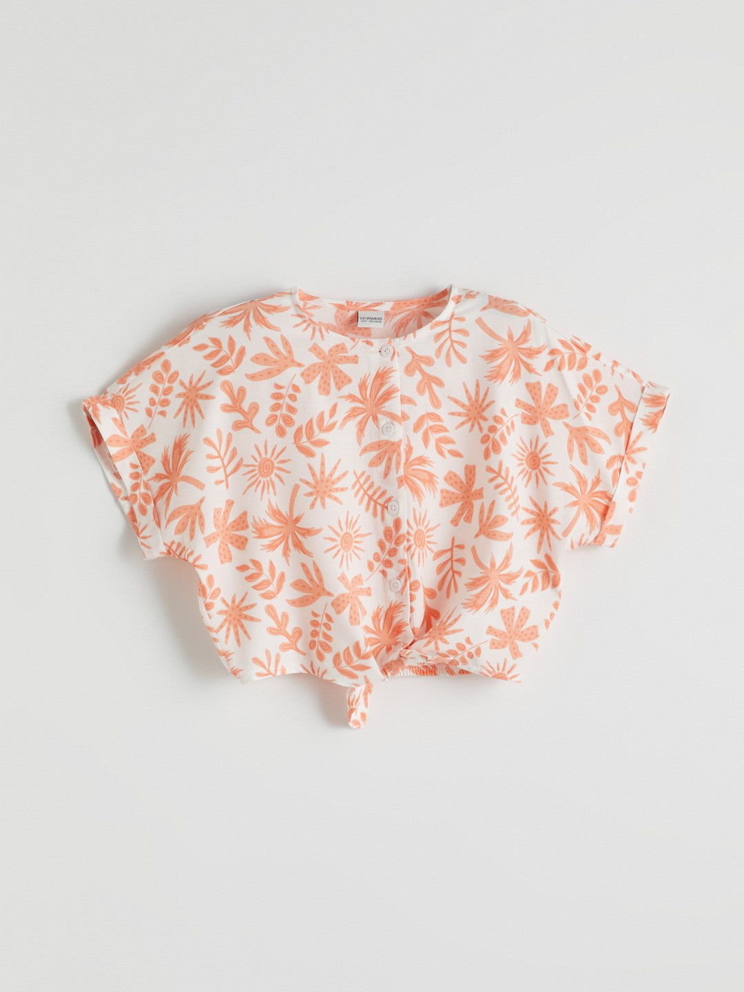 LCW Kids Crew Neck Floral Girl Blouse