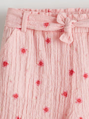 LCW Kids Floral Tied Waist Girls Trousers
