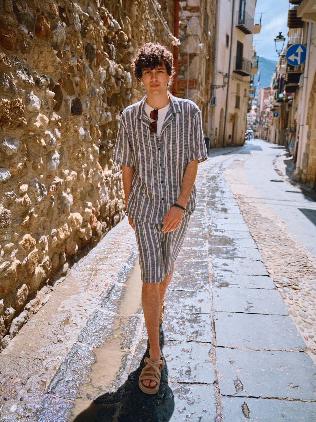 Xside Standard Cut Striped Men Shorts