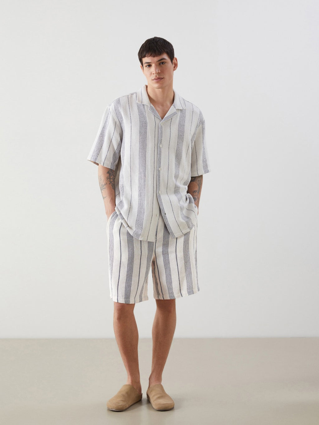 Xside Standard Cut Striped Men Shorts