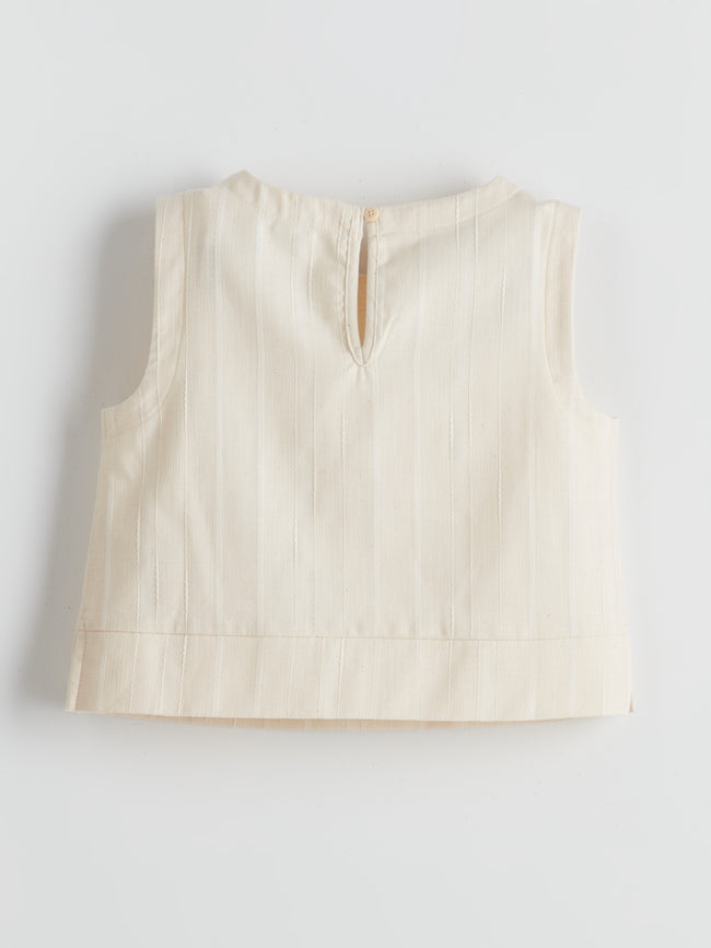 Crew Neck Girl Crop Blouse Main Image