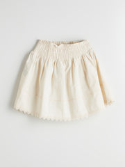 LCW Kids Elastic Waist Linen Blend Girl Skirt