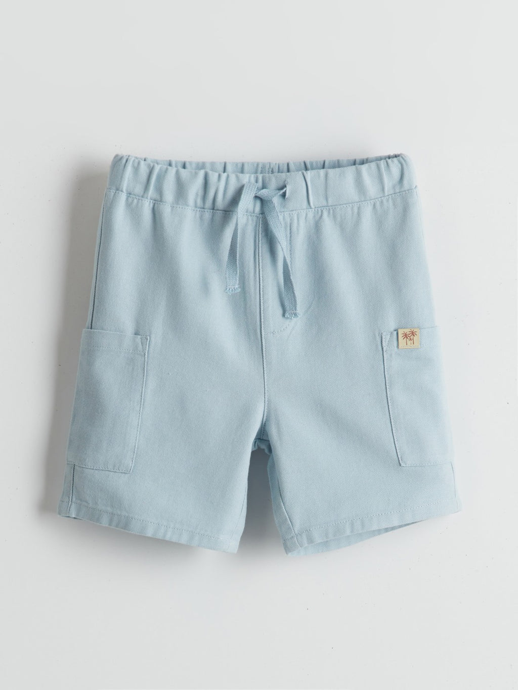 LCW Kids Elastic Waist Boy Pocket Linen Shorts