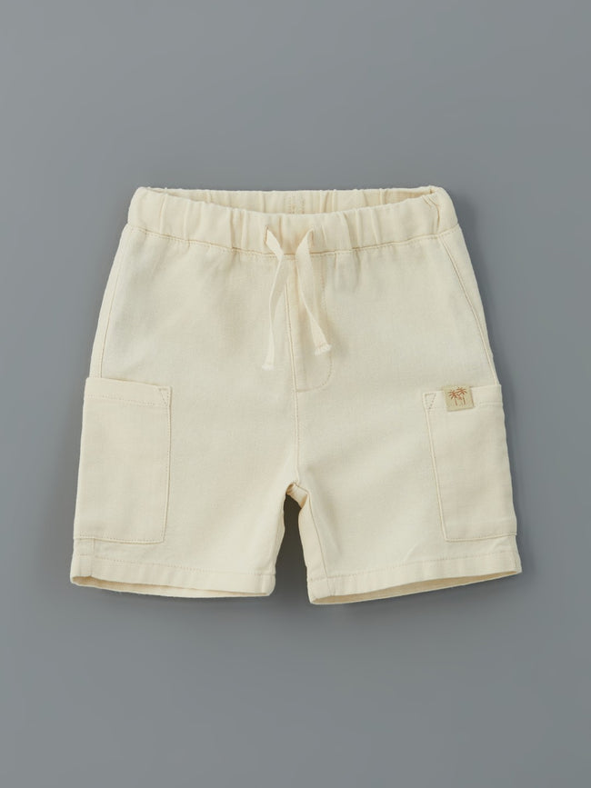 LCW Kids Elastic Waist Boy Pocket Linen Shorts Main Image