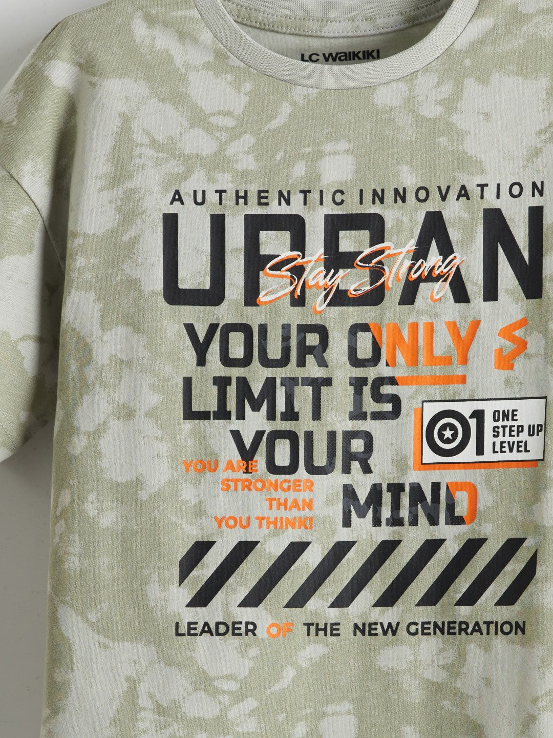 LCW Kids Crew Neck Boy Shorts Pajama Set