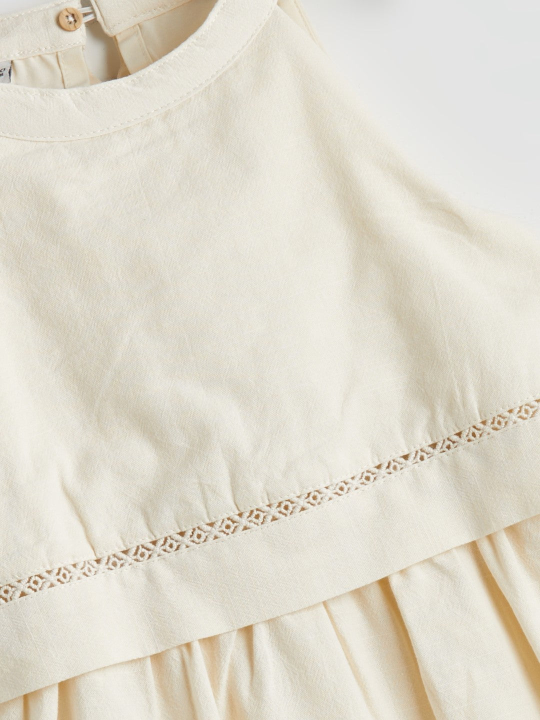 LCW Kids Halter Neck Linen Blend GirlS Dress