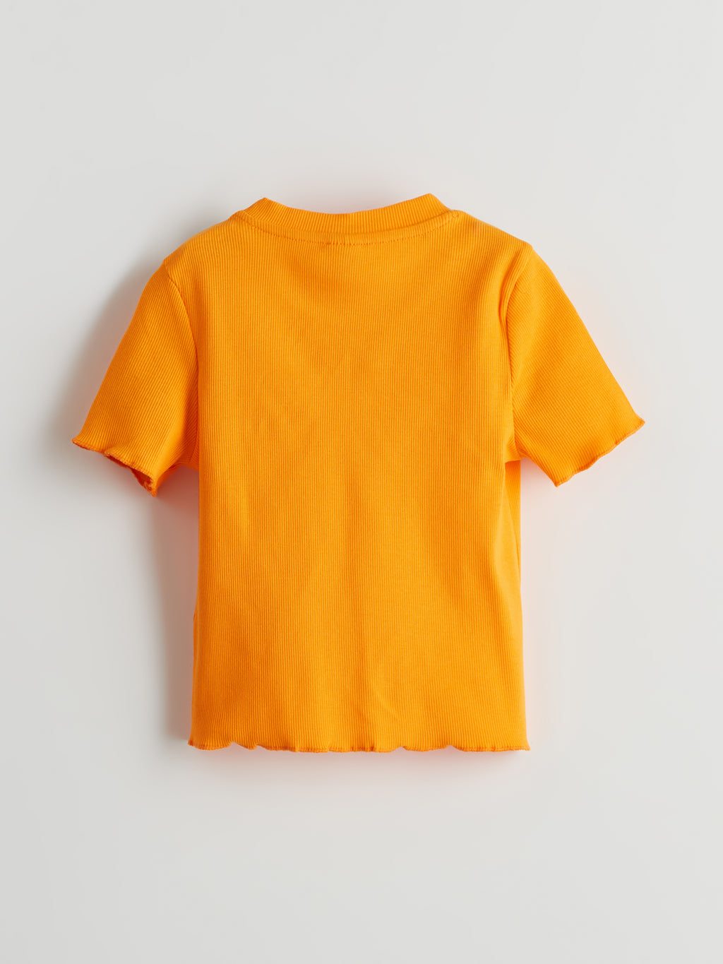 Crew Neck Girl Crop T-Shirt