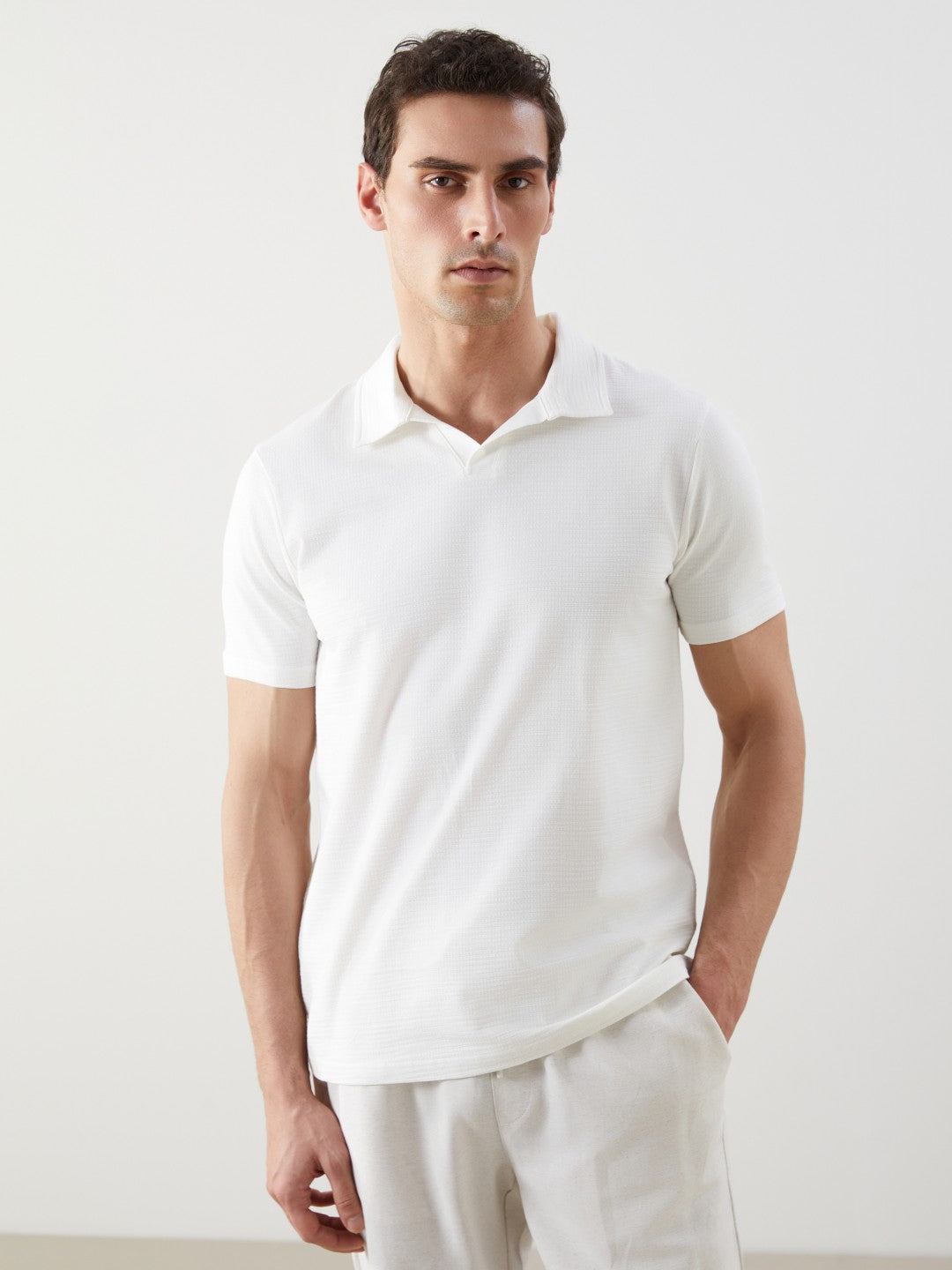 LCW Classic Polo Neck Short Sleeve Men T-Shirt