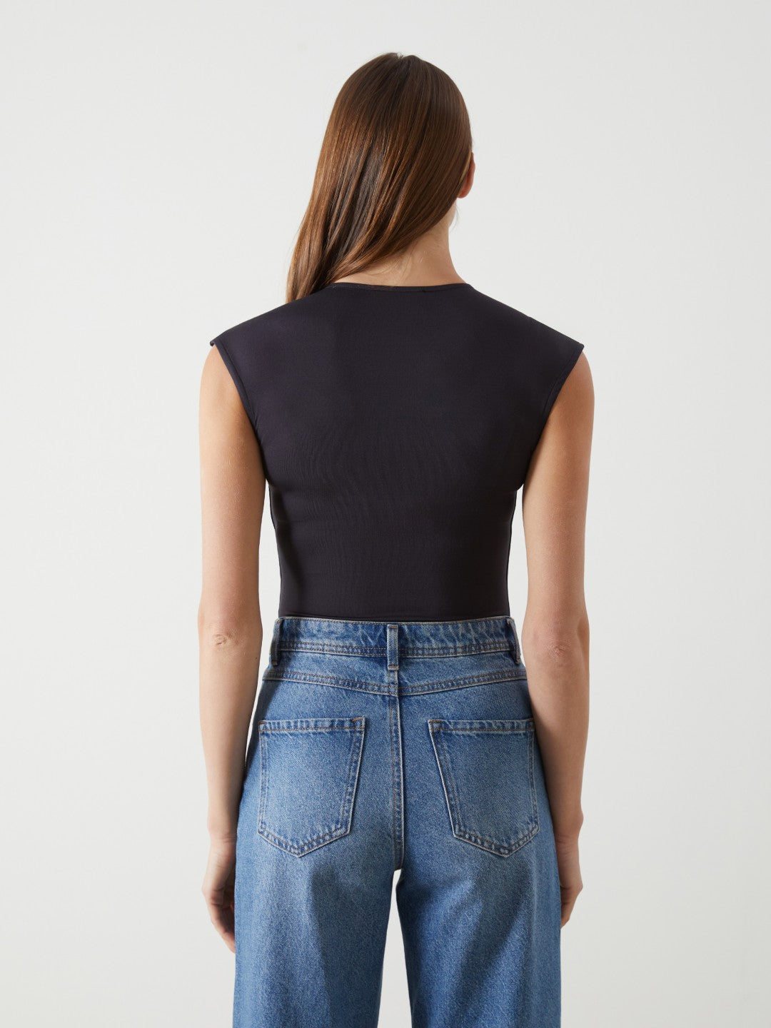 LCW Vision Crew Neck Stoned Women Bodysuit