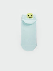 LCW Kids Patterned Girls Booties Socks 5-Pack