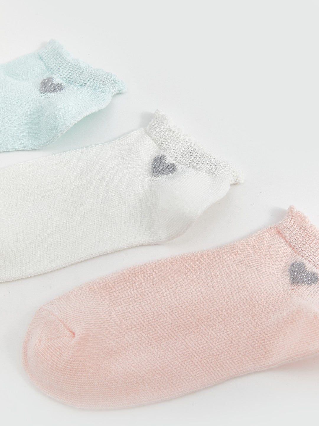 LCW Kids Patterned Girls Booties Socks 5-Pack