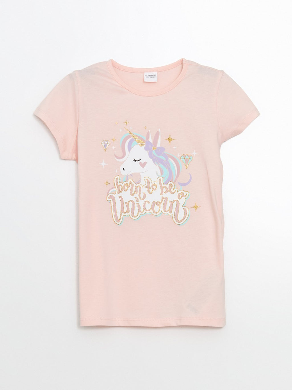 LCW Kids Crew Neck Girls Pajama Set