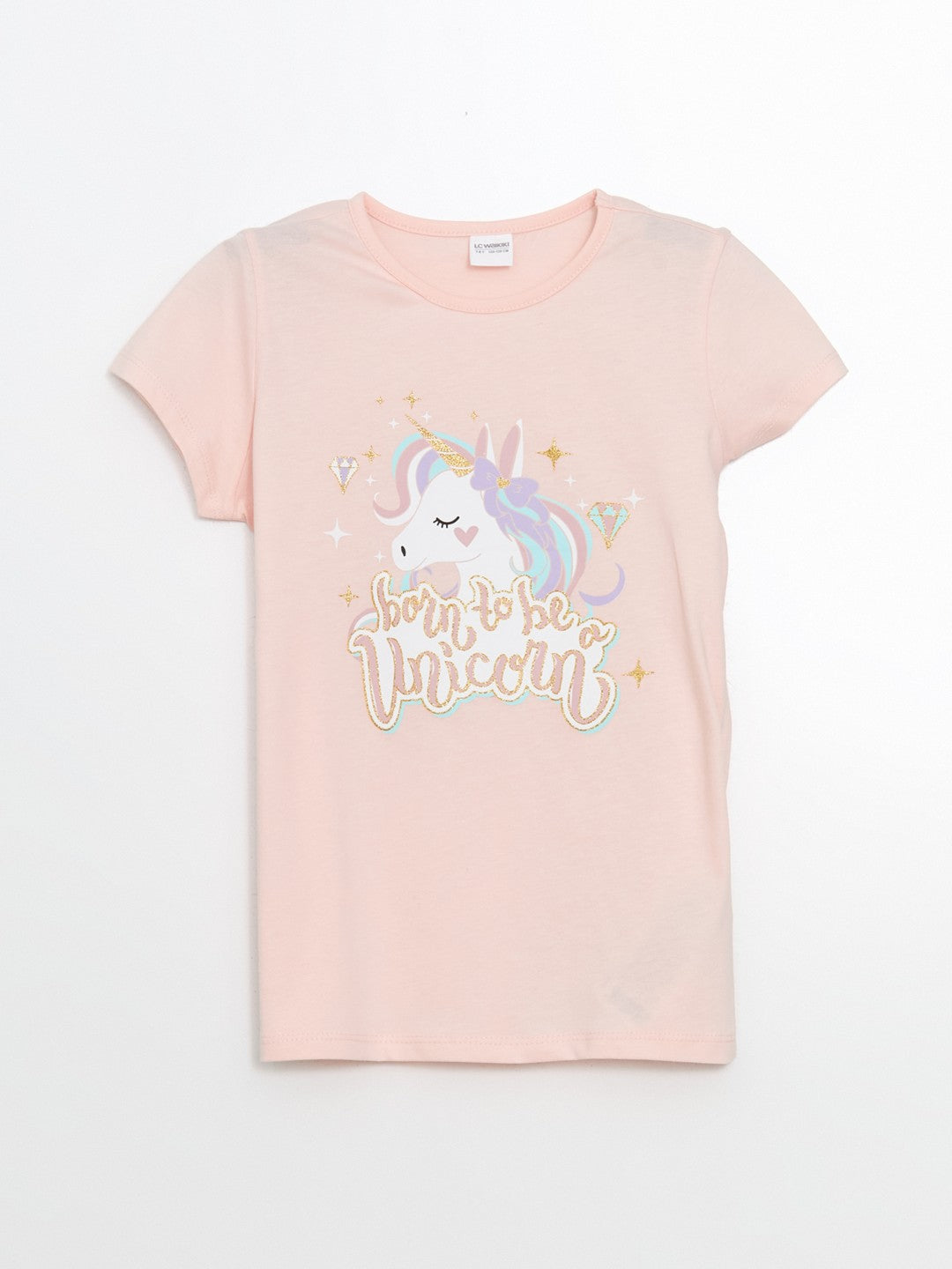 LCW Kids Crew Neck Girls Pajama Set