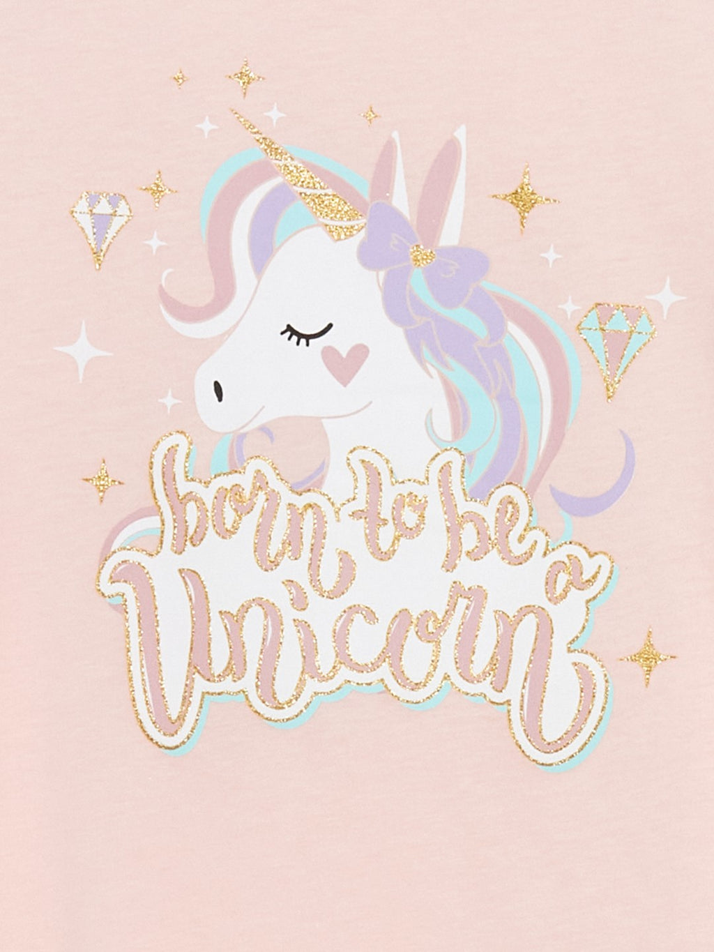 LCW Kids Crew Neck Girls Pajama Set