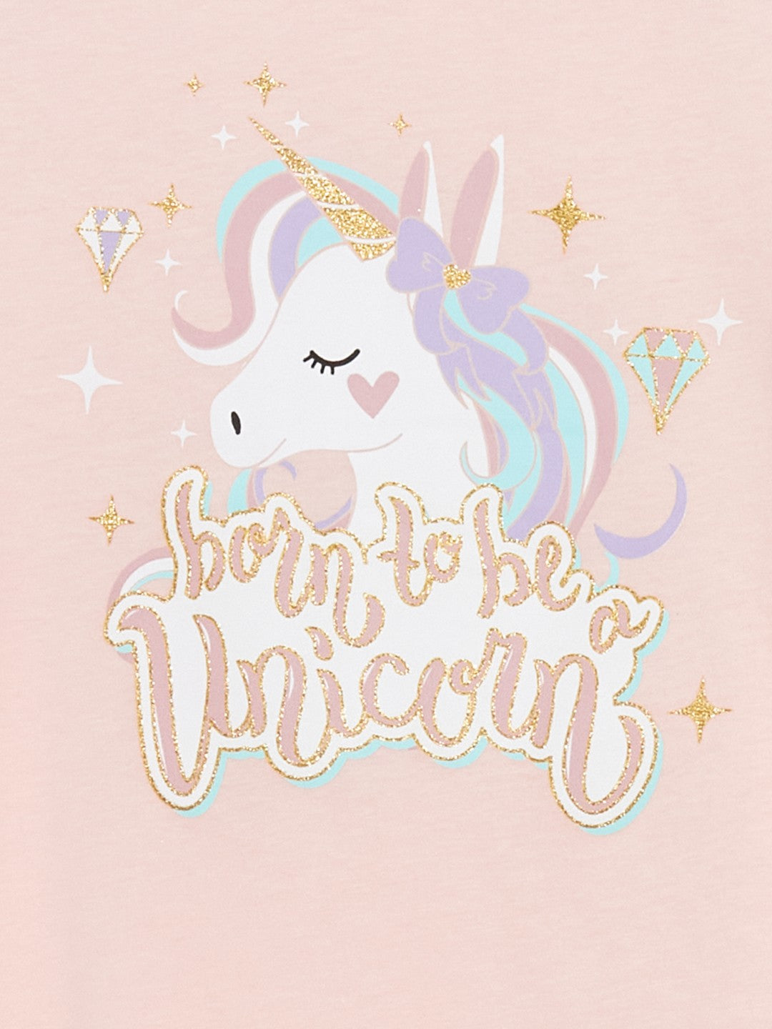 LCW Kids Crew Neck Girls Pajama Set