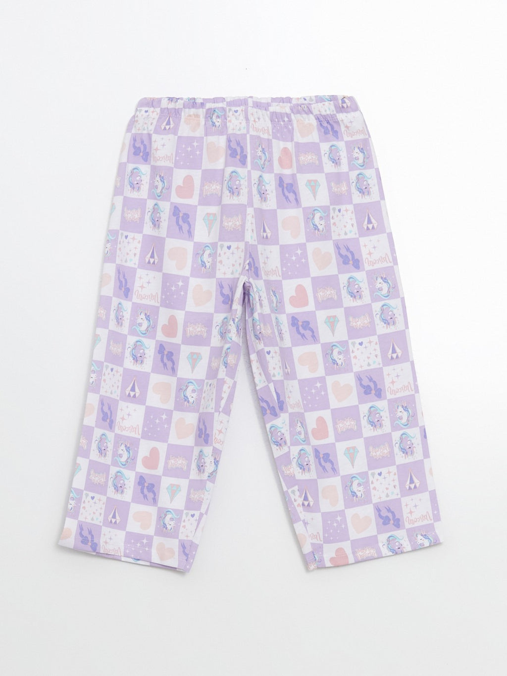 LCW Kids Crew Neck Girls Pajama Set