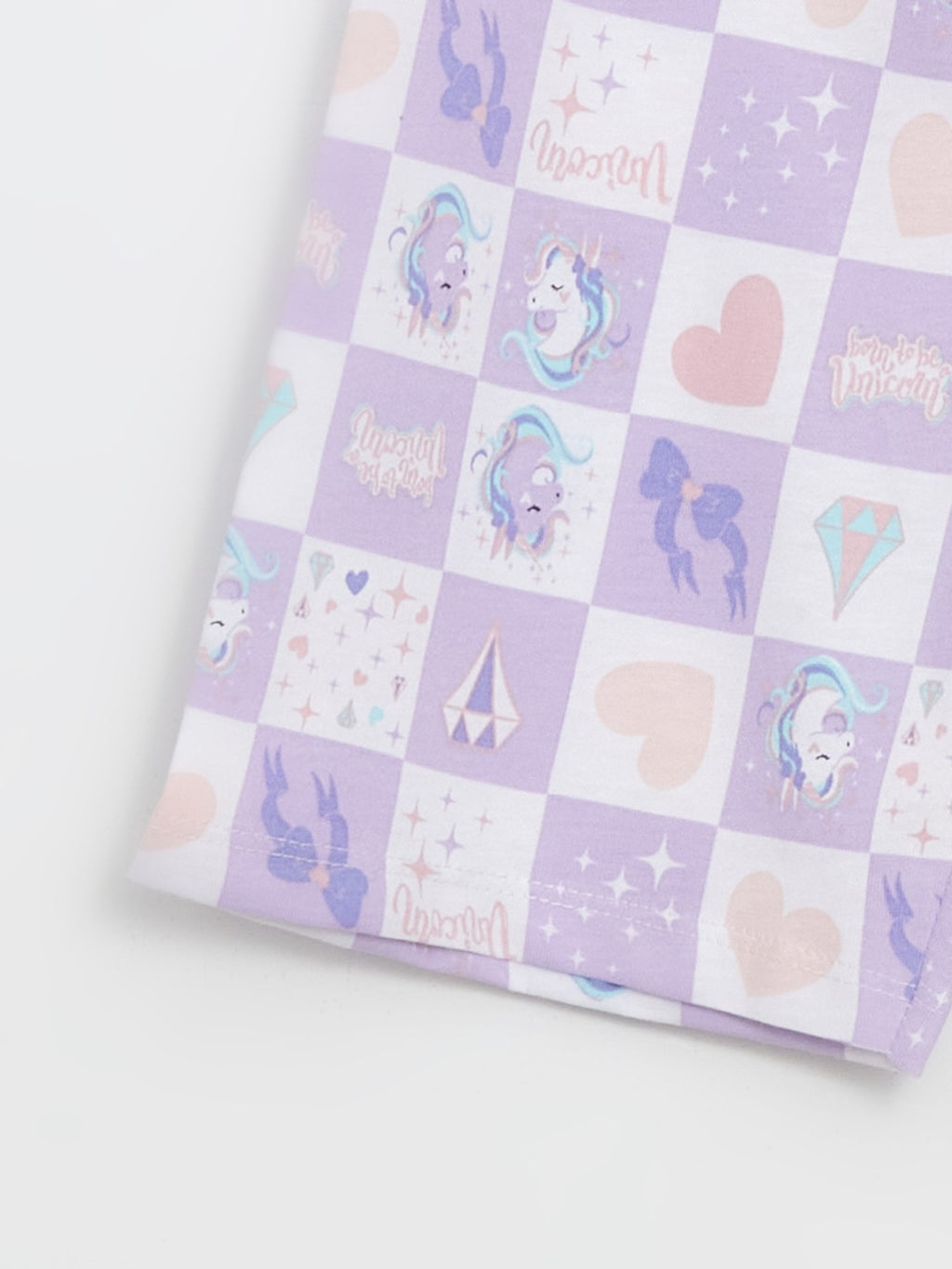 LCW Kids Crew Neck Girls Pajama Set