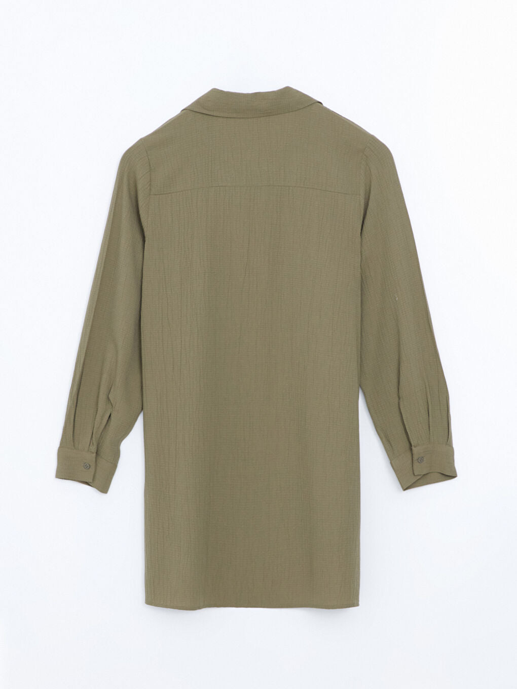 LCWAIKIKI Classic Brown Textured Women Shirt Tunic