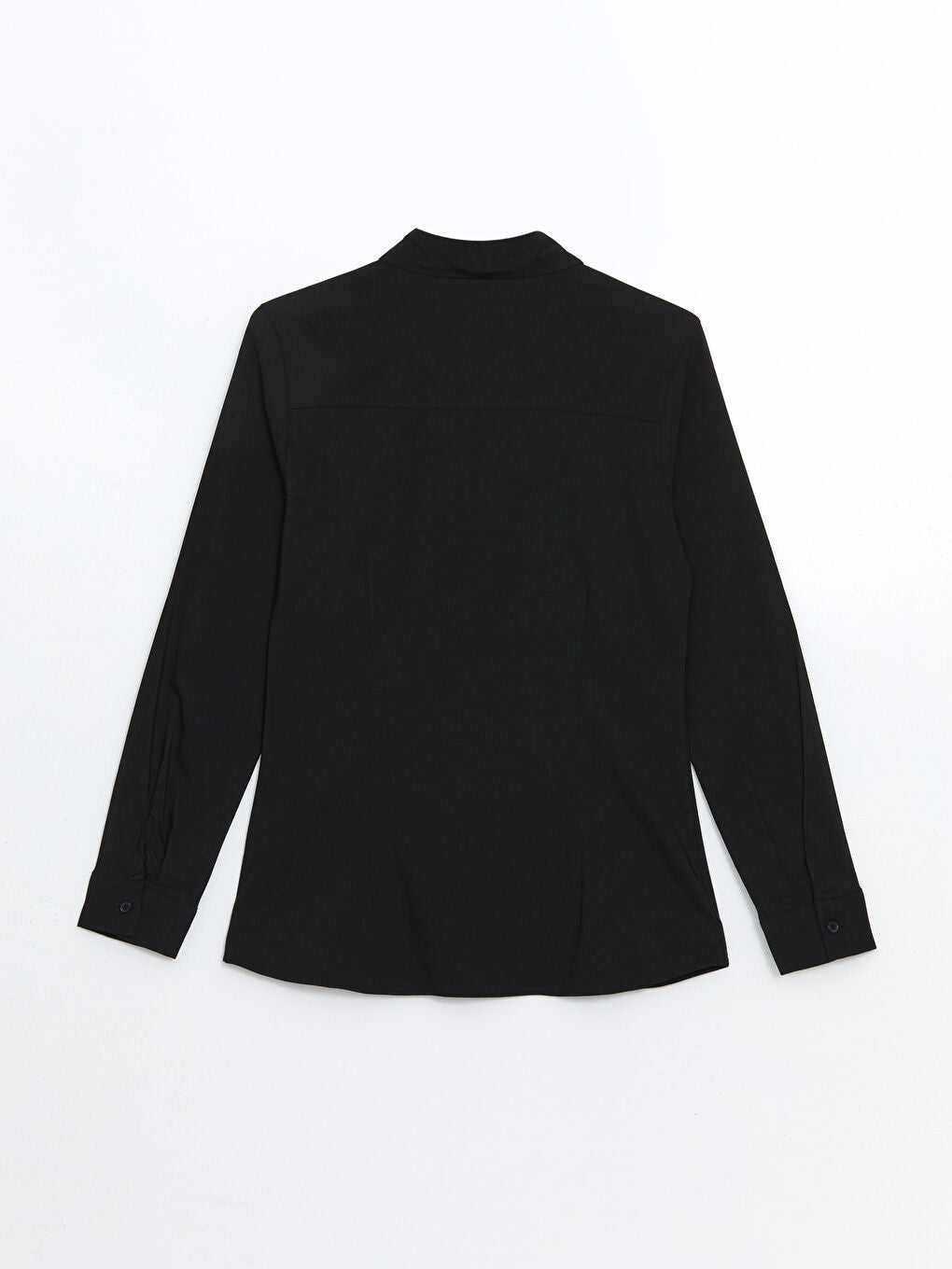 LCWAIKIKI Classic Black Long Sleeve Poplin Women Shirt