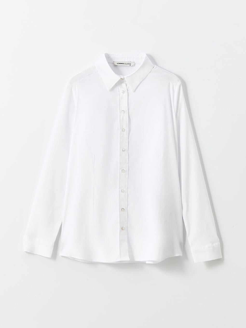 LCWAIKIKI Classic Black Long Sleeve Poplin Women Shirt