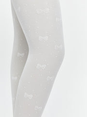 LCW Kids Bow Patterned Girls Thin Tights 2-Pack