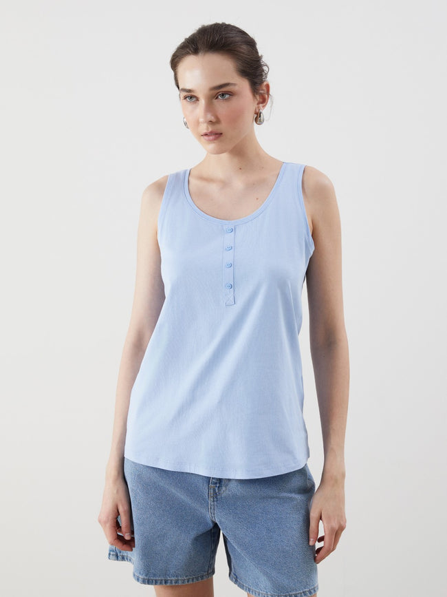 LCW Classic U Neck Women Tank Top Main Image