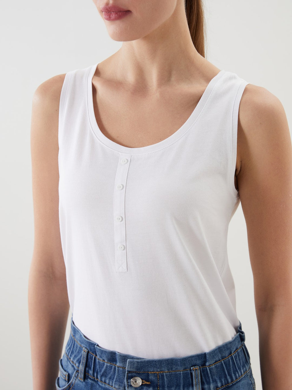 LCW Classic U Neck Women Tank Top