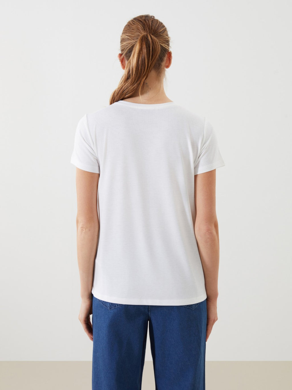 LCW Classic Crew Neck Floral Women T-Shirt