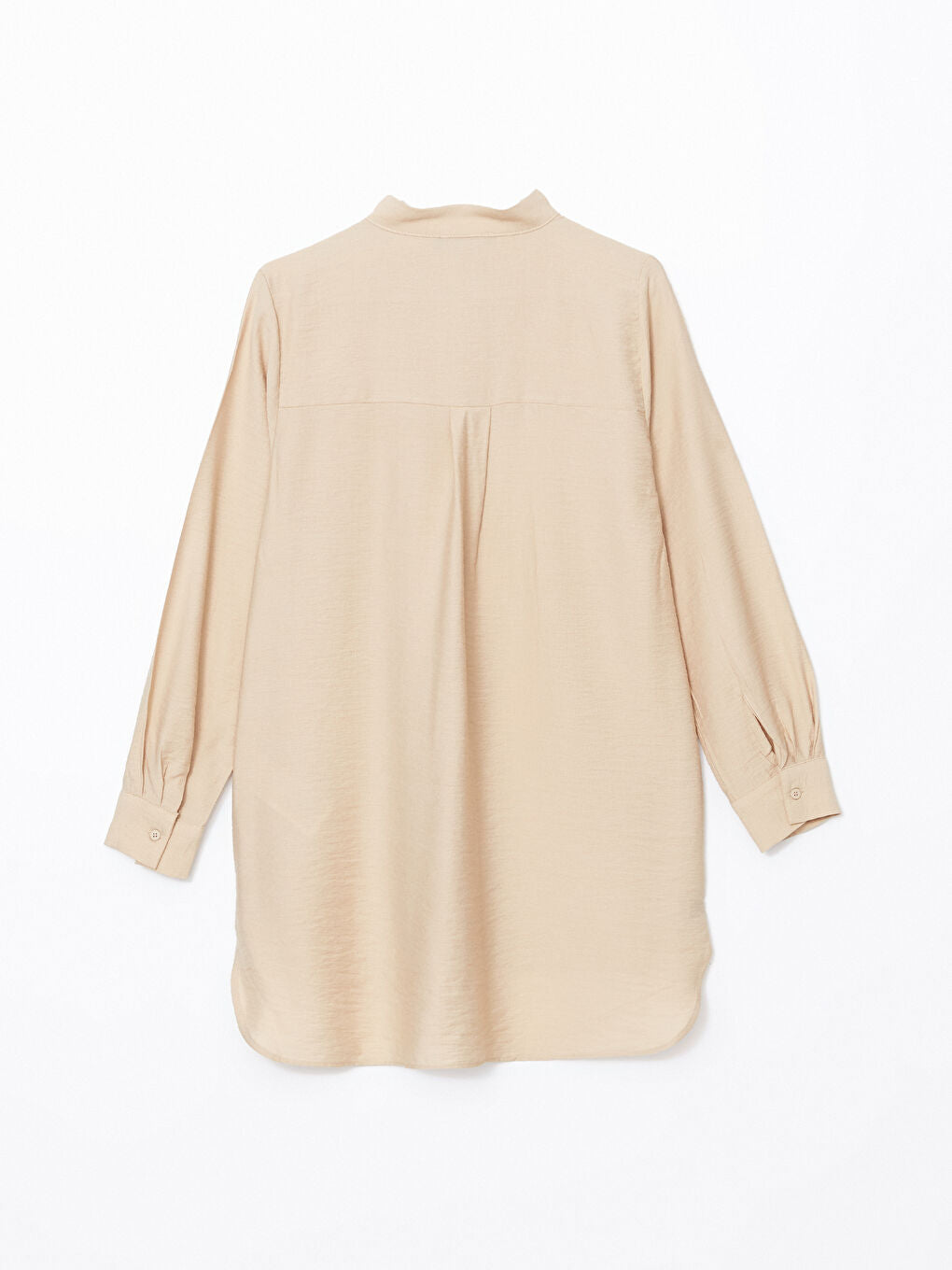 LCWAIKIKI Classic Beige Judge Collar Women Shirt Tunic