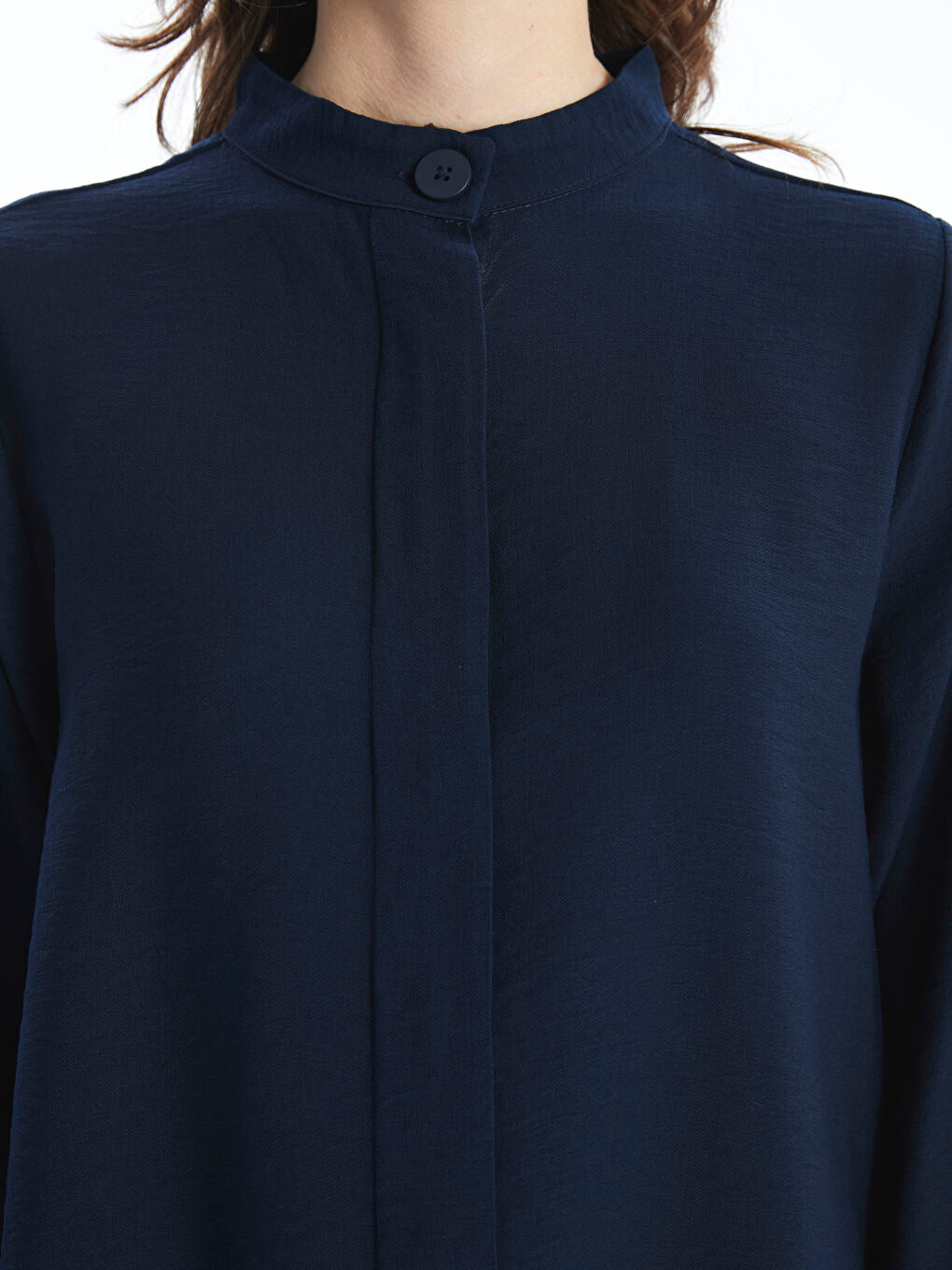 LCWAIKIKI Classic Beige Judge Collar Women Shirt Tunic