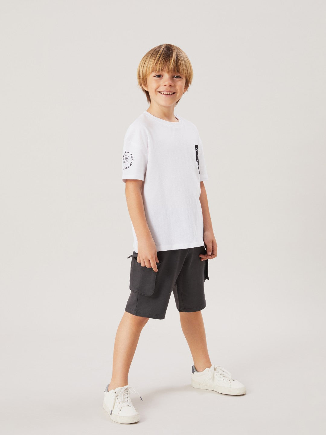 LCW Kids Elastic Waist Pocket Boy 2 Thread Shorts