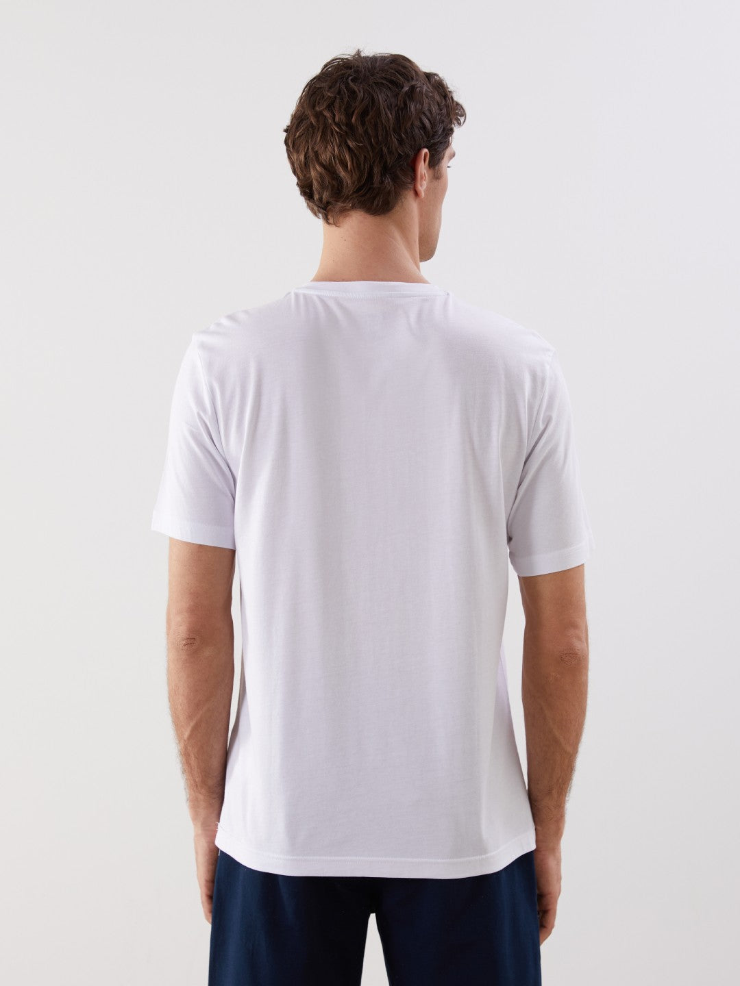 LCW Classic V-Neck Combed Cotton Men T-Shirt