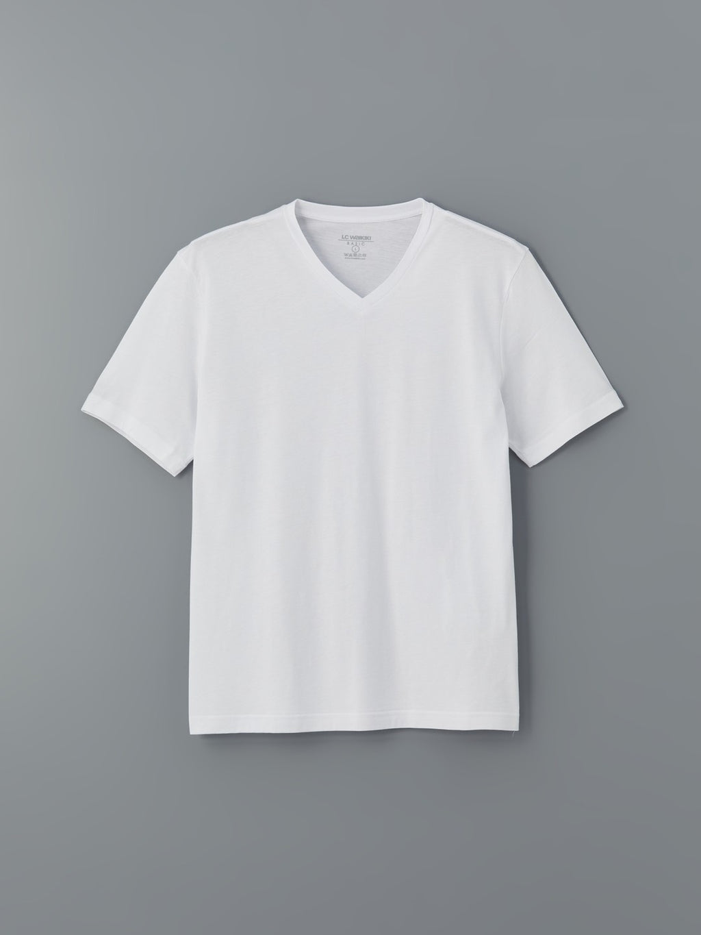 LCW Classic V-Neck Combed Cotton Men T-Shirt