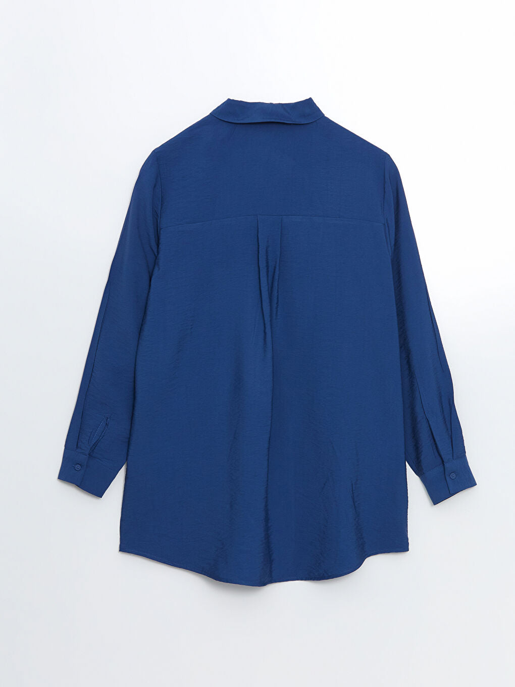 LCWAIKIKI Classic Navy Blue Loose Fit Women Shirt Tunic