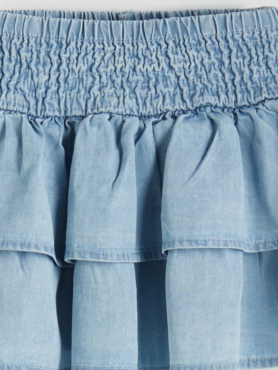 LCW Kids Elastic Waist GirlS Jean Skirt