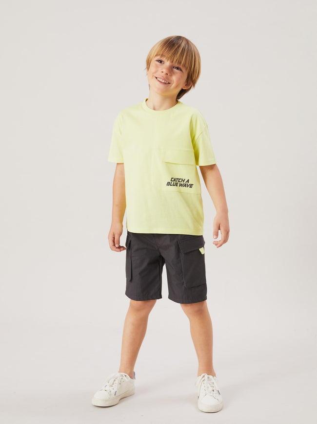 LCW Kids Crew Neck Text Printed Boy T-Shirt Main Image