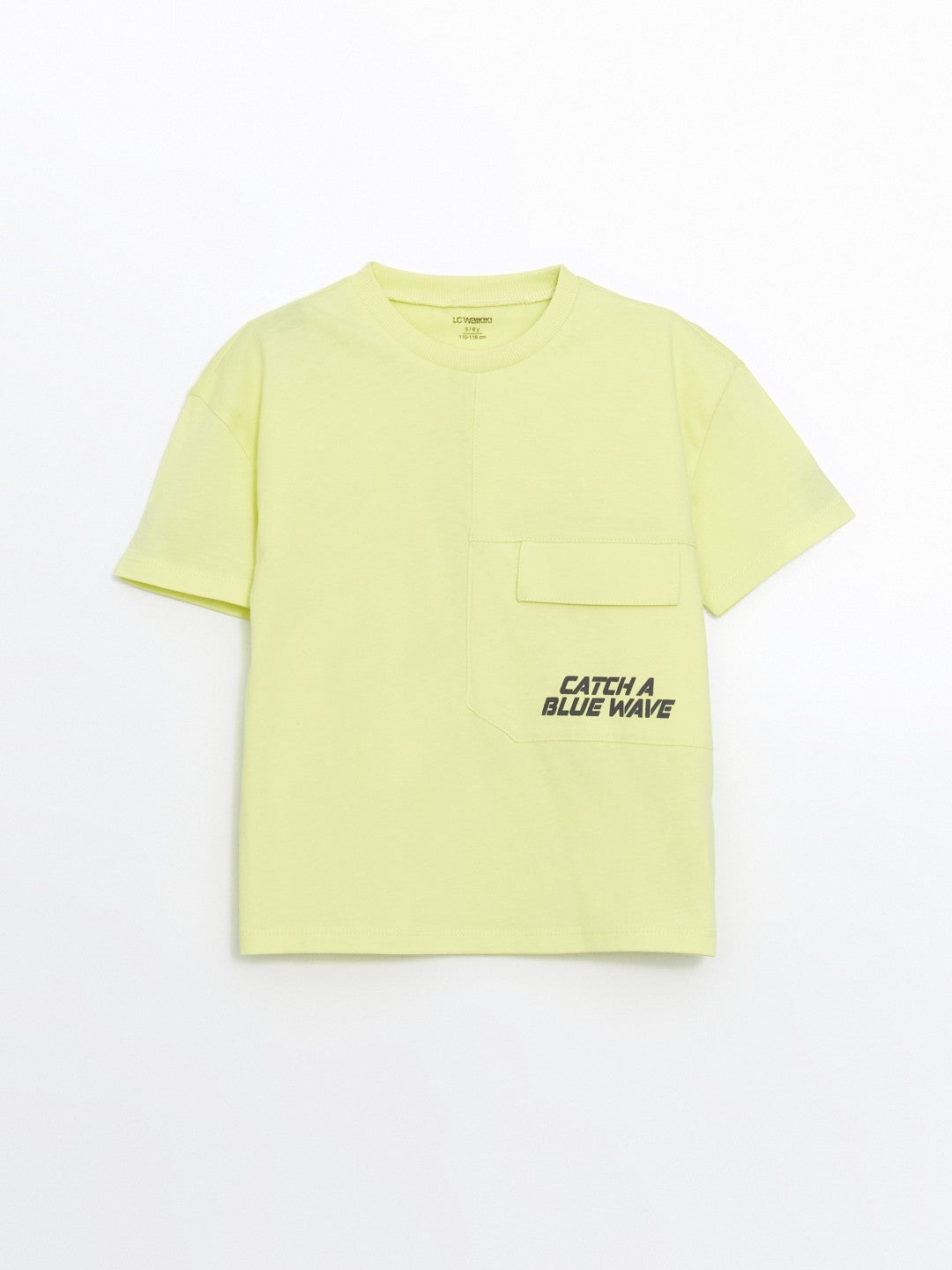 LCW Kids Crew Neck Text Printed Boy T-Shirt